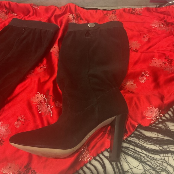 Michael Kors Black Heeled Boots - Picture 5 of 14